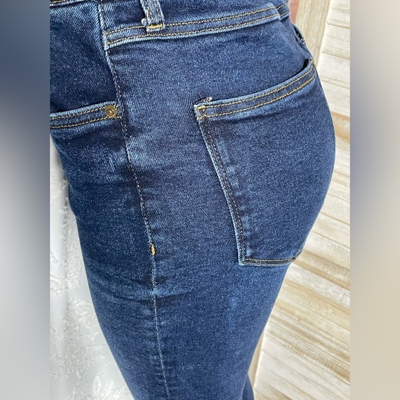 😍Zara Blue High Rise Jeans Slim Fit - Picture 2 of 4